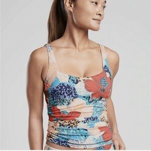 ATHLETA Floral Swim Suit Top
